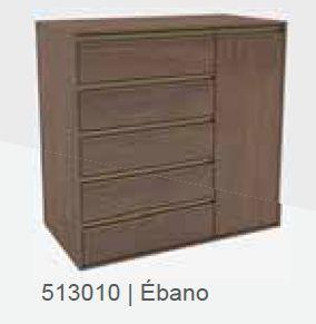 Cômoda Multiuso 5 gavetas 1 porta 513010 cor Ebano Belmax é boa?