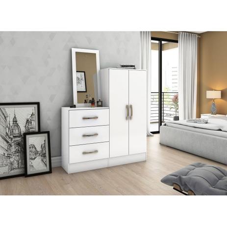 Cômoda Multiuso B700 02 Portas 03 Gavetas Briz - Branca Menor preço em Cômoda Multiuso B700 02 Portas 03 Gavetas Briz - Branca