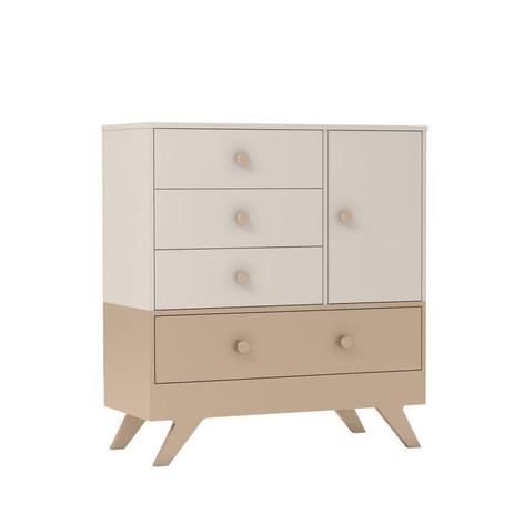 Cômoda para Quarto Infantil Duda Chocolate / Off-White - Moveis Canaã - Móveis canaã é boa?