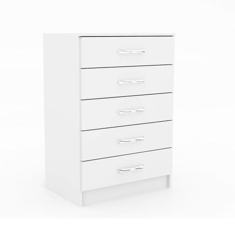 Cômoda Perséfone 5 Gavetas Evidência Branco é ruim? Cômoda Perséfone 5 Gavetas Evidência Branco é boa?