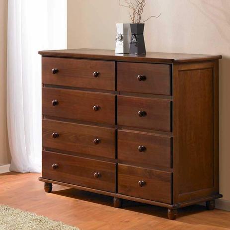 Cômoda Pinus Com 8 Gavetas - Tommy Design Menor preço em Cômoda Pinus Com 8 Gavetas - Tommy Design