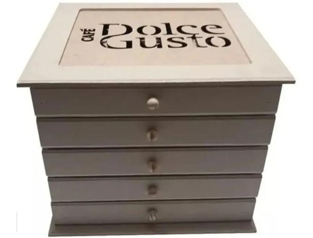 Cômoda Porta Cápsulas 5 Gavetas Café Dolce Gusto Mdf - GIROLA DECOR Menor preço em Cômoda Porta Cápsulas 5 Gavetas Café Dolce Gusto Mdf - GIROLA DECOR