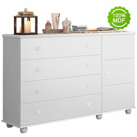 Cômoda Premium 4 Gavetas Branco Acetinado - Planet baby é boa?