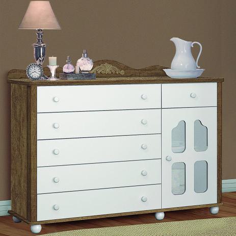 Comoda Provence Quarto Bebe 05 Gavetas 1 Porta - Planet baby Menor preço em Comoda Provence Quarto Bebe 05 Gavetas 1 Porta - Planet baby
