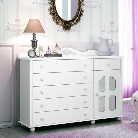 Comoda Provence Quarto Bebe 06 Gavetas 1 Porta - Planet baby Menor preço em Comoda Provence Quarto Bebe 06 Gavetas 1 Porta - Planet baby
