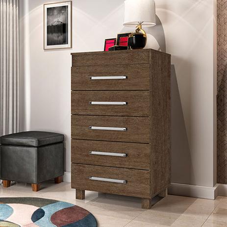 Comoda Quarto 5 Gavetas Berlim C/ Pés Madeira - CARMOLAR MÓVEIS Menor preço em Comoda Quarto 5 Gavetas Berlim C/ Pés Madeira - CARMOLAR MÓVEIS