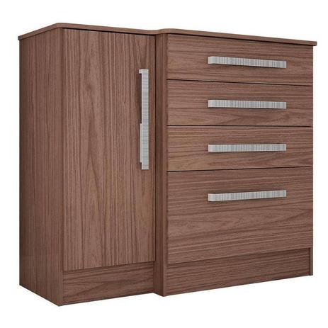 Cômoda Sapateira 1 Porta 4 Gavetas Luna Ebano- Qmovi Móveis Menor preço em Cômoda Sapateira 1 Porta 4 Gavetas Luna Ebano- Qmovi Móveis