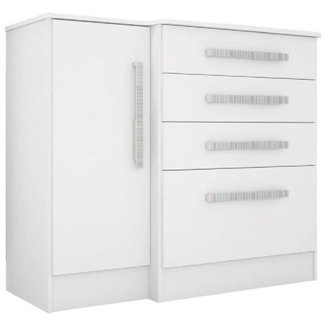 Cômoda Sapateira 4 Gavetas Luna 641 - QMovi Menor preço em Cômoda Sapateira 4 Gavetas Luna 641 - QMovi