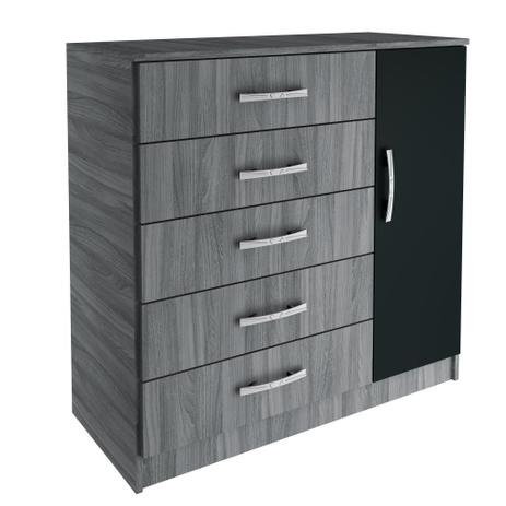 Cômoda Sapateira Grafite e Preto - Evidencia Menor preço em Cômoda Sapateira Grafite e Preto - Evidencia