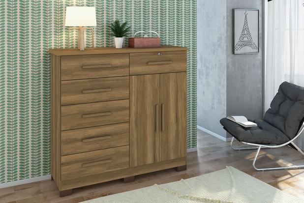 Cômoda Sapateira Xangai Plus - Amêndoa - Albatroz Menor preço em Cômoda Sapateira Xangai Plus - Amêndoa - Albatroz