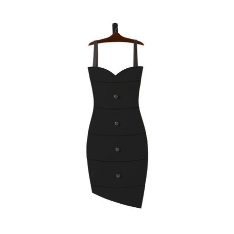Cômoda Suspensa 4 Gavetas Dress 1081 Cacau/Preto - Máxima móveis Menor preço em Cômoda Suspensa 4 Gavetas Dress 1081 Cacau/Preto - Máxima móveis