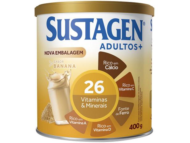 Complemento Alimentar Sustagen Adultos+ - 400g 1 Unidade Banana é boa?