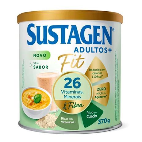 Complemento Alimentar Sustagen Adultos+ Fit Sem Sabor Lata 370g é boa?