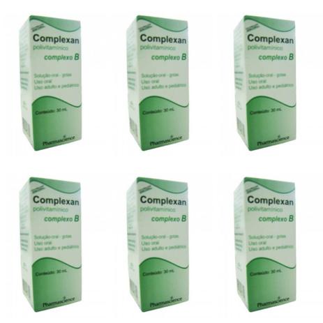 Complexan Complexo B Gotas 30ml (Kit C/06) Menor preço em Complexan Complexo B Gotas 30ml (Kit C/06)