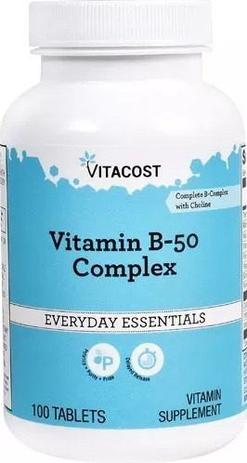Complexo B-50 Com 100 Tabletes Vitacost Importado ! Menor preço em Complexo B-50 Com 100 Tabletes Vitacost Importado !