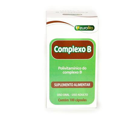 Complexo B 500mg (Concentrado C/ B12) - 100 cápsulas- Eurofito -