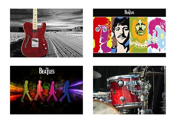 Compose 4 Quadros Decorativos em Canvas para Salas Quartos Musica - Incasa design Menor preço em Compose 4 Quadros Decorativos em Canvas para Salas Quartos Musica - Incasa design