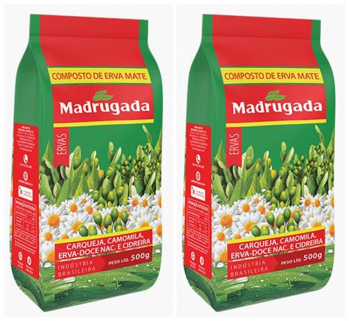 Composto de Erva Mate Ervas Madrugada Kit 1Kg Menor preço em Composto de Erva Mate Ervas Madrugada Kit 1Kg