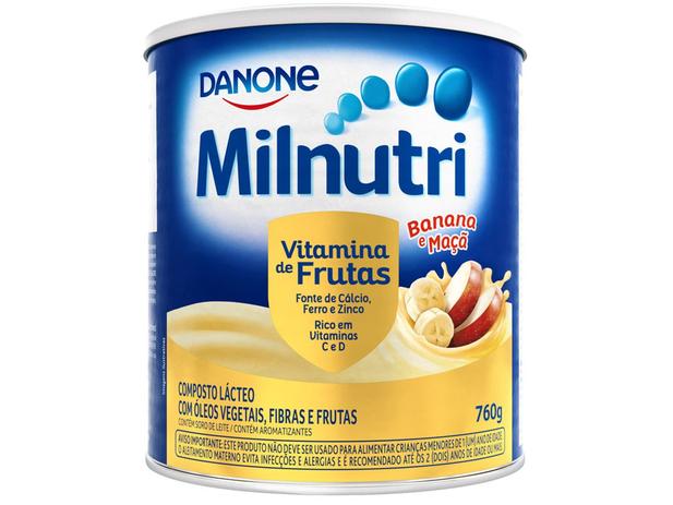 Composto Lácteo Milnutri Banana e Maçã - Vitamina de Frutas 760g é boa?