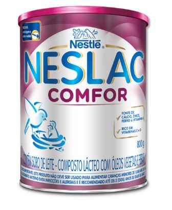 Composto Lácteo Nestlé Neslac Comfor Lata 800g Menor preço em Composto Lácteo Nestlé Neslac Comfor Lata 800g