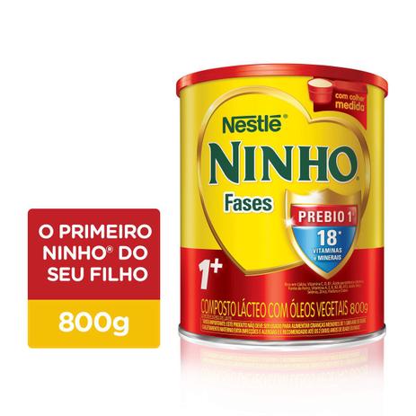 Composto Lácteo Nestlé Ninho Fases 1+ 800g Lata Menor preço em Composto Lácteo Nestlé Ninho Fases 1+ 800g Lata