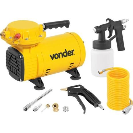 Compressor Ar Direto 1/2 HP com Kit de Acessórios BIVOLT VONDER Menor preço em Compressor Ar Direto 1/2 HP com Kit de Acessórios BIVOLT VONDER