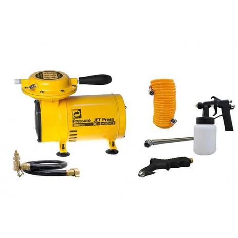 Compressor Ar Pressure Jetpress 2,3pcm 1/3hp 110v Menor preço em Compressor Ar Pressure Jetpress 2,3pcm 1/3hp 110v