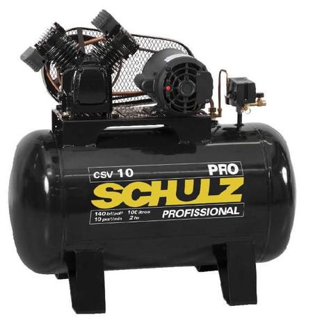 Compressor de Ar 100 Litros Monofásico Profissional CSV 10/100 - Schulz Menor preço em Compressor de Ar 100 Litros Monofásico Profissional CSV 10/100 - Schulz