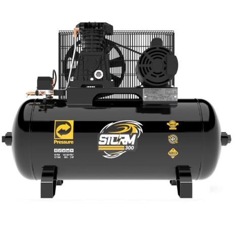 Compressor de Ar 2,0 HP 10 Pés 100 Litros Storm 300 Mono 110/220V PRESSURE Menor preço em Compressor de Ar 2,0 HP 10 Pés 100 Litros Storm 300 Mono 110/220V PRESSURE