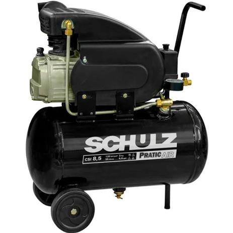 Compressor De Ar 8,5 Pés 25L Pratic Air CSI 8,5/25 Schulz Menor preço em Compressor De Ar 8,5 Pés 25L Pratic Air CSI 8,5/25 Schulz