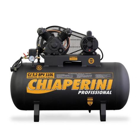 Menor preço em Compressor de ar baixa pressão 5,2 pés 110 litros trifásico - CJ 5,2 BPV 110L - Chiaperini