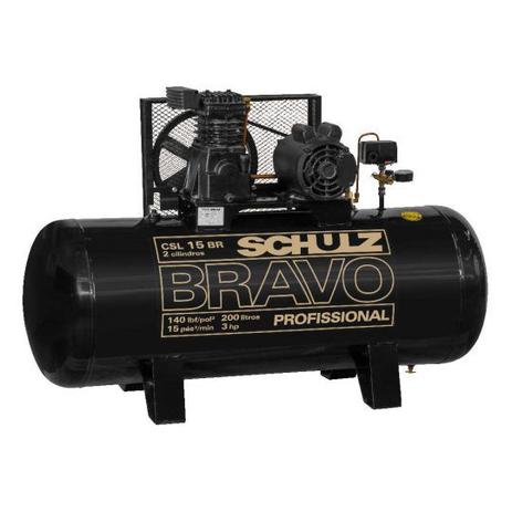 Compressor de Ar CSL 15BR/200 - 220V Monofásico - Schulz Menor preço em Compressor de Ar CSL 15BR/200 - 220V Monofásico - Schulz