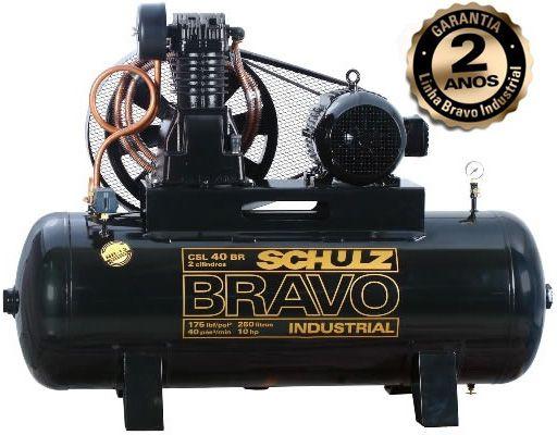 Compressor de Ar CSL 40BR/250 - 220/380V Trifásico - Schulz Menor preço em Compressor de Ar CSL 40BR/250 - 220/380V Trifásico - Schulz