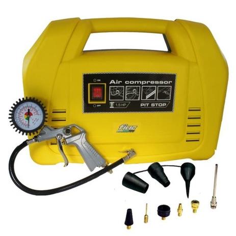 Compressor de Ar Direto 1,5HP 6 Pés + Kit c/ 11 Acessórios - Pit Stop - FIAC Menor preço em Compressor de Ar Direto 1,5HP 6 Pés + Kit c/ 11 Acessórios - Pit Stop - FIAC