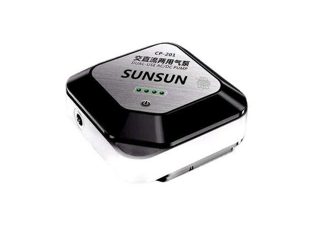 Compressor De Ar Sunsun CP-201 Aquários Bivolt C/ Bateria Menor preço em Compressor De Ar Sunsun CP-201 Aquários Bivolt C/ Bateria