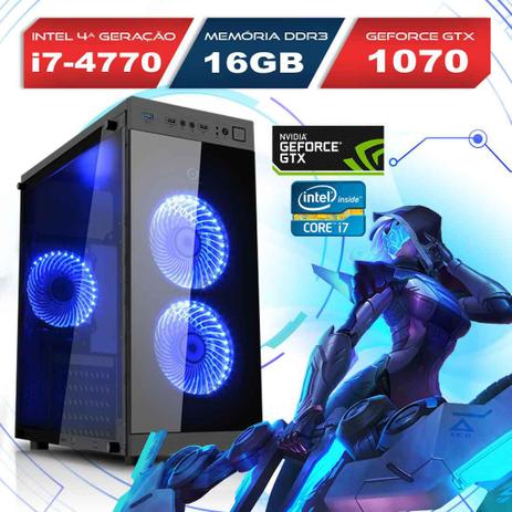 Computador Alfatec Gamer Intel Core I7 16GB 1TB GTX 1070 Menor preço em Computador Alfatec Gamer Intel Core I7 16GB 1TB GTX 1070