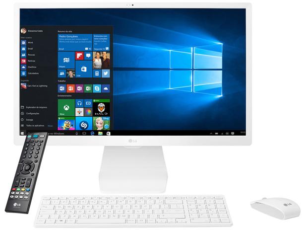 Computador All in One LG 24V570-C.BJ31P1 - Intel Core i5 4GB 1TB LED 23,8” IPS Windows 10 Menor preço em Computador All in One LG 24V570-C.BJ31P1 - Intel Core i5 4GB 1TB LED 23,8” IPS Windows 10