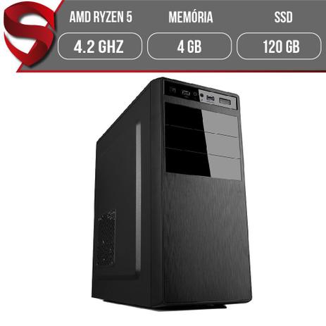 Computador AMD Ryzen 5 (15 Núcleos) 4GB DDR4 (Placa de vídeo Radeon VEGA 11) SSD 120GB Skill PC - Skill Gaming Menor preço em Computador AMD Ryzen 5 (15 Núcleos) 4GB DDR4 (Placa de vídeo Radeon VEGA 11) SSD 120GB Skill PC - Skill Gaming