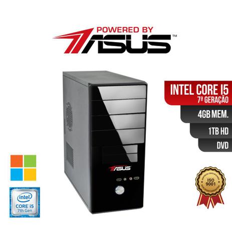 Computador ASUS I5 7Ger 4gb 1Tb DVD Win Menor preço em Computador ASUS I5 7Ger 4gb 1Tb DVD Win