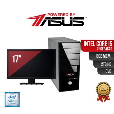 Computador ASUS I5 7Ger 8gb 2Tb DVD Mon17 Menor preço em Computador ASUS I5 7Ger 8gb 2Tb DVD Mon17
