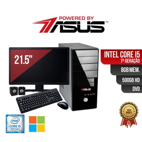 Computador ASUS I5 7Ger 8gb 500gb DVD Mon21 Win Kit Menor preço em Computador ASUS I5 7Ger 8gb 500gb DVD Mon21 Win Kit