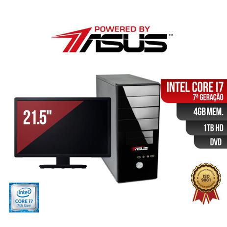 Menor preço em Computador ASUS I7 7Ger 4gb 1Tb DVD Mon21