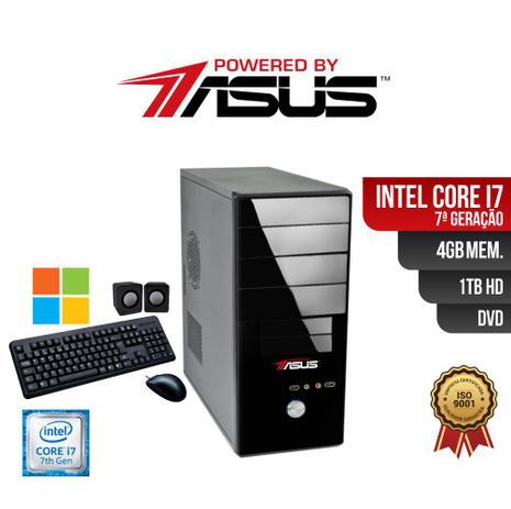 Computador ASUS I7 7Ger 4gb 1Tb DVD Win Kit Menor preço em Computador ASUS I7 7Ger 4gb 1Tb DVD Win Kit