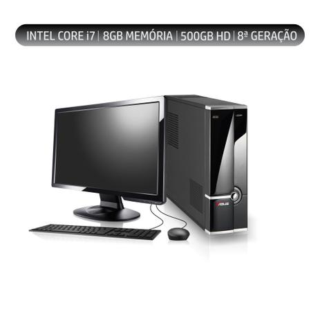 Computador ASUS I7 8ª Geração 8GB HD 500GB Mon 17 Kit Menor preço em Computador ASUS I7 8ª Geração 8GB HD 500GB Mon 17 Kit