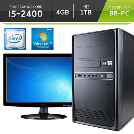 Computador Br-pc Com Monitor LED 15,6 Intel Core i5-2400 4GB HD 1TB Windows 7 Pro Menor preço em Computador Br-pc Com Monitor LED 15,6 Intel Core i5-2400 4GB HD 1TB Windows 7 Pro