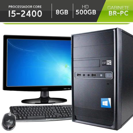 Computador Br-pc Com Monitor LED 15,6 Intel Core i5-2400 8GB HD 500GB Windows 7 Pro Teclado e mouse Menor preço em Computador Br-pc Com Monitor LED 15,6 Intel Core i5-2400 8GB HD 500GB Windows 7 Pro Teclado e mouse