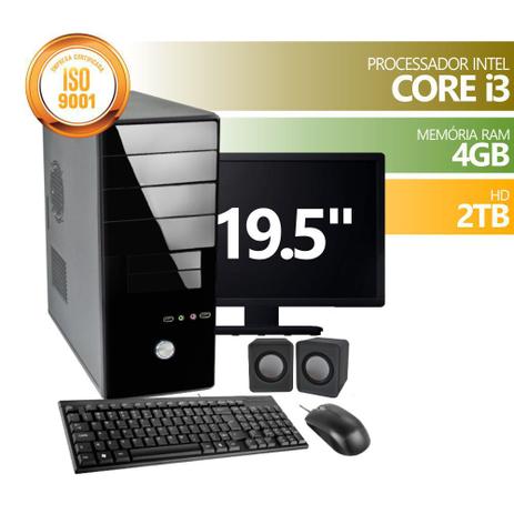 Computador Brazil Intel Core I3 4gb Ddr3 2TB Kit Mon 19.5 - Premium Menor preço em Computador Brazil Intel Core I3 4gb Ddr3 2TB Kit Mon 19.5 - Premium