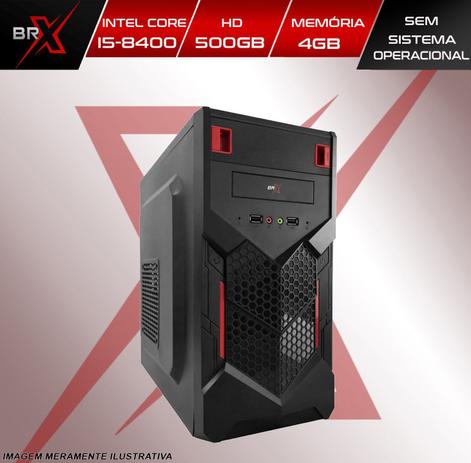 Computador BRX I5 8400 4GB 500GB Fonte ATX BRPC Menor preço em Computador BRX I5 8400 4GB 500GB Fonte ATX BRPC