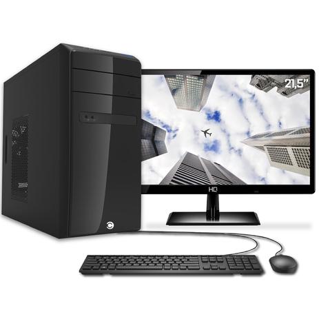Computador com Intel Quad Core e Monitor LED 21.5” Full HD 4GB DDR4 SSD 480GB (Intel UHD Graphics HDMI Full HD 1080P) CorPC Speed Menor preço em Computador com Intel Quad Core e Monitor LED 21.5” Full HD 4GB DDR4 SSD 480GB (Intel UHD Graphics HDMI Full HD 1080P) CorPC Speed