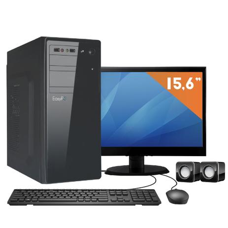 Computador com Monitor LED 15.6 EasyPC Intel Dual Core 2.41 4GB HD 500GB Menor preço em Computador com Monitor LED 15.6 EasyPC Intel Dual Core 2.41 4GB HD 500GB